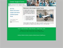 Tablet Screenshot of conejosurgicalcenter.com